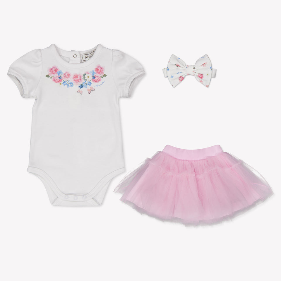 MonnaLisa Bambino Ragazze Tutina dentro Rosa Chiaro