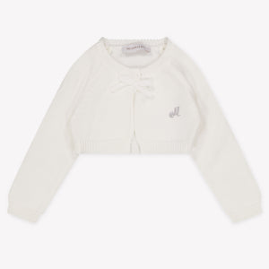 MonnaLisa Baby Meisjes Vest In Wit