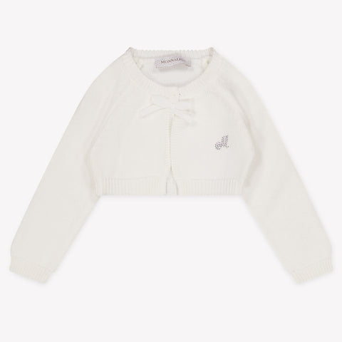 MonnaLisa bebe Chicas Cárdigan en Blanco