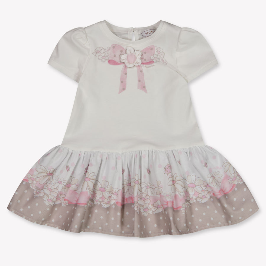 MonnaLisa Bébé Filles Robe en blanc cassé