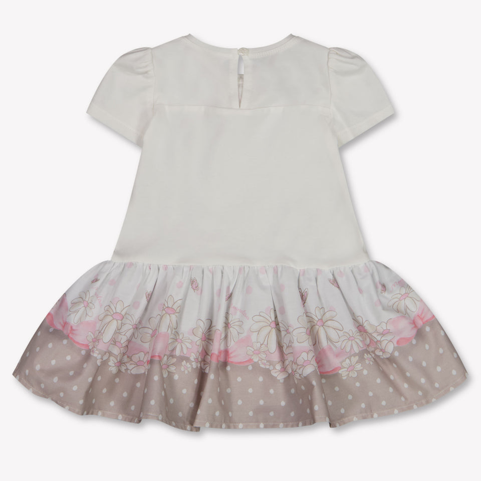 MonnaLisa Baby Girls Dress In OffWhite
