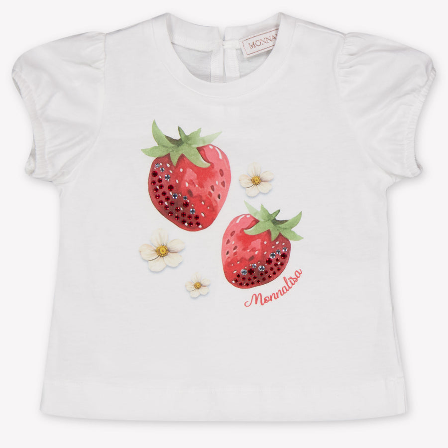MonnaLisa Baby Mädchen T-Shirt in Weiß