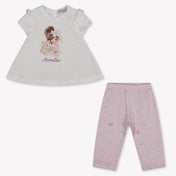MonnaLisa Baby Girls Set In Light Pink
