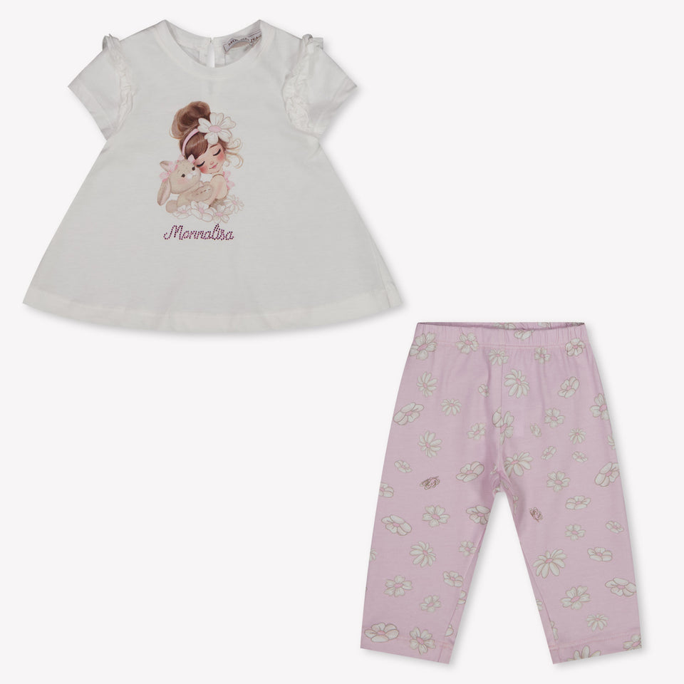MonnaLisa Baby Girls Set In Light Pink