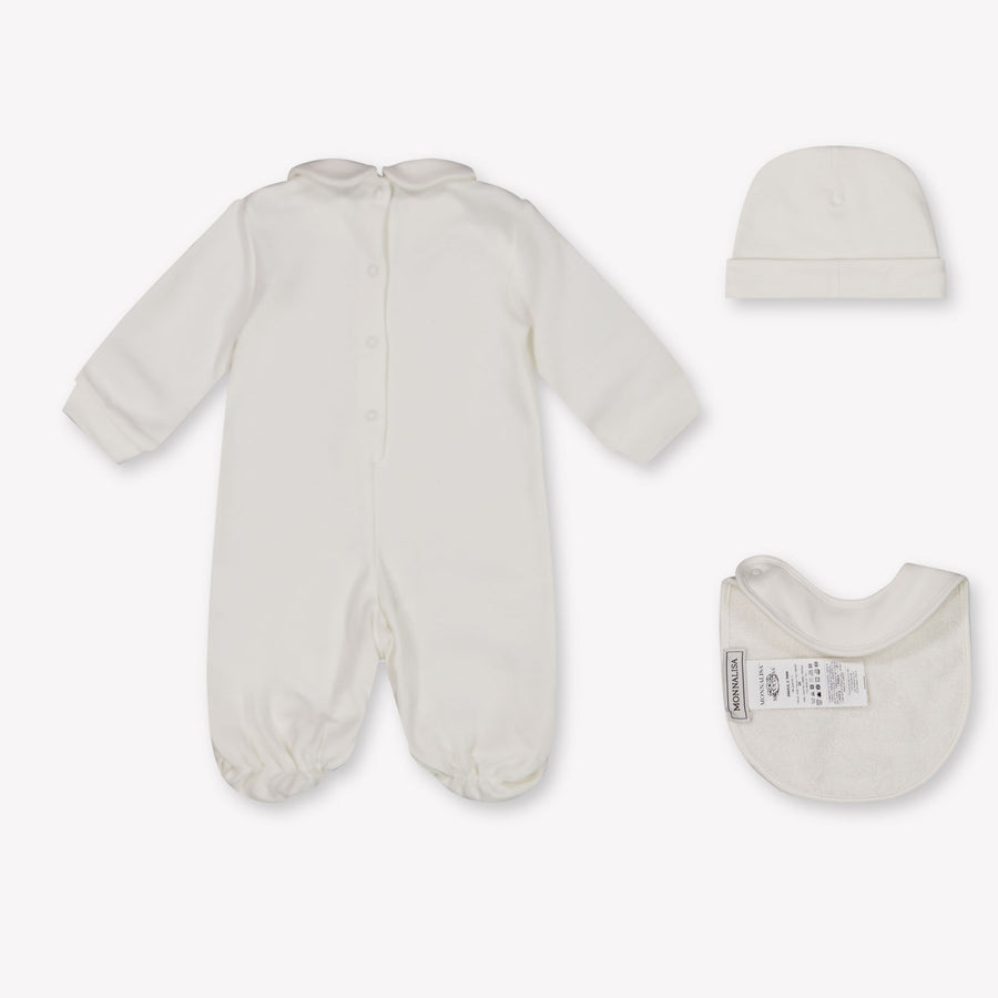 MonnaLisa Baby Meisjes Boxpakje In Wit