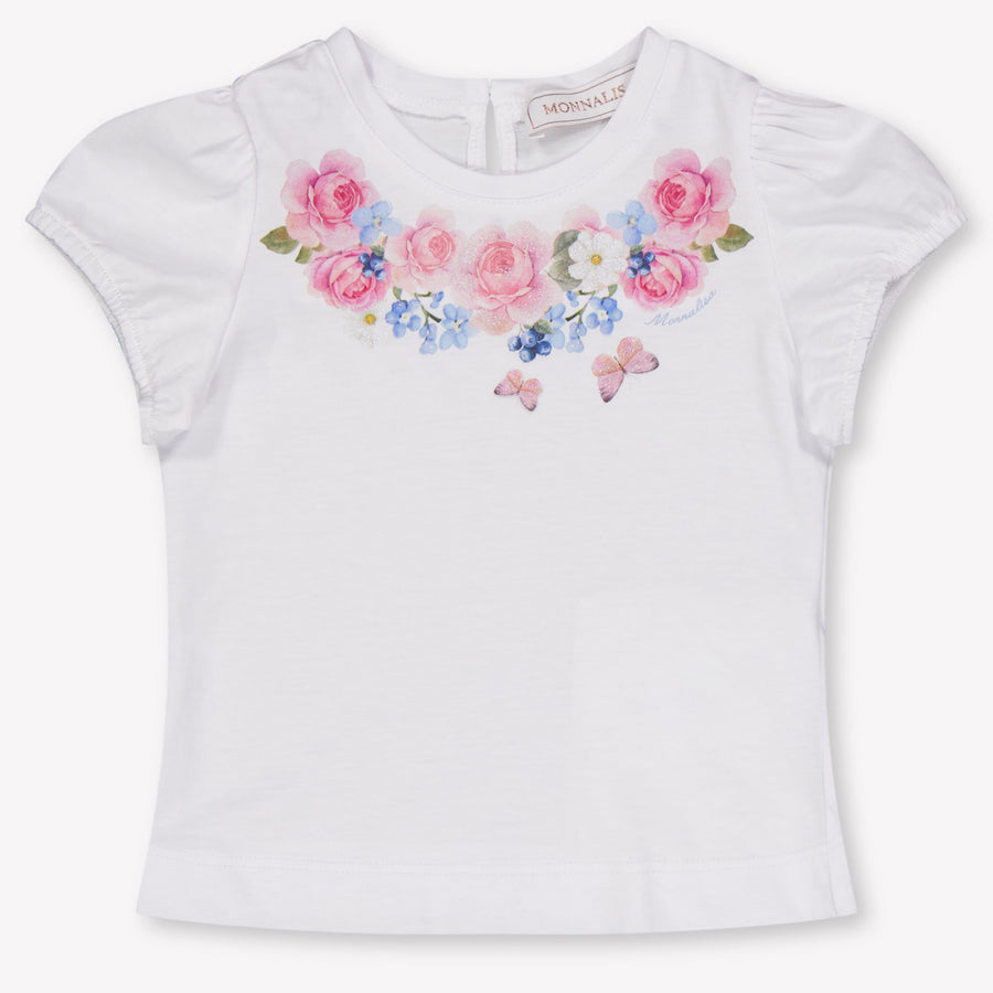 MonnaLisa Baby Mädchen T-Shirt in Weiß