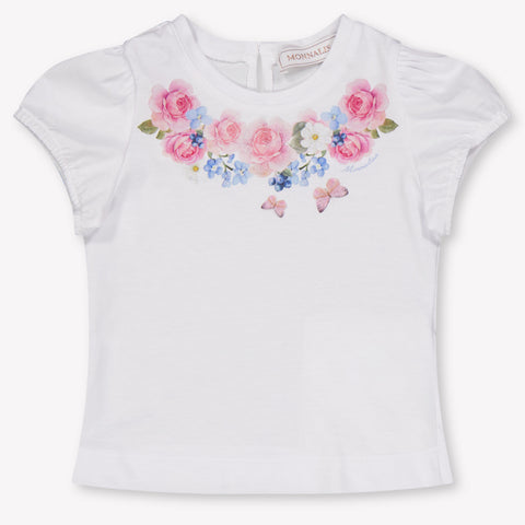 MonnaLisa Bébé Filles T-shirt dans Blanc