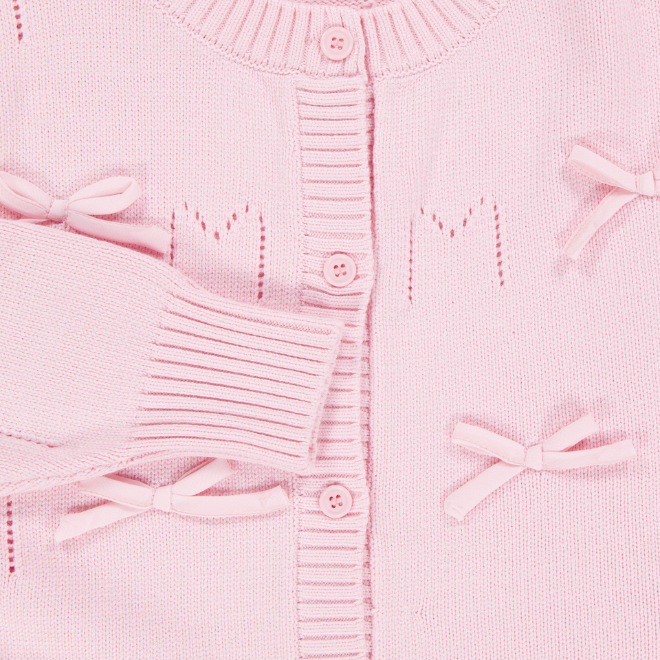 MonnaLisa niños Chicas Cárdigan en Rosa claro