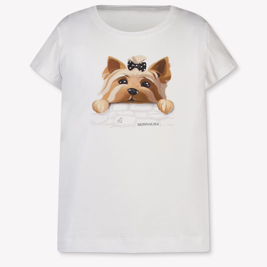 MonnaLisa Kinder Mädchen T-Shirt In Weiß