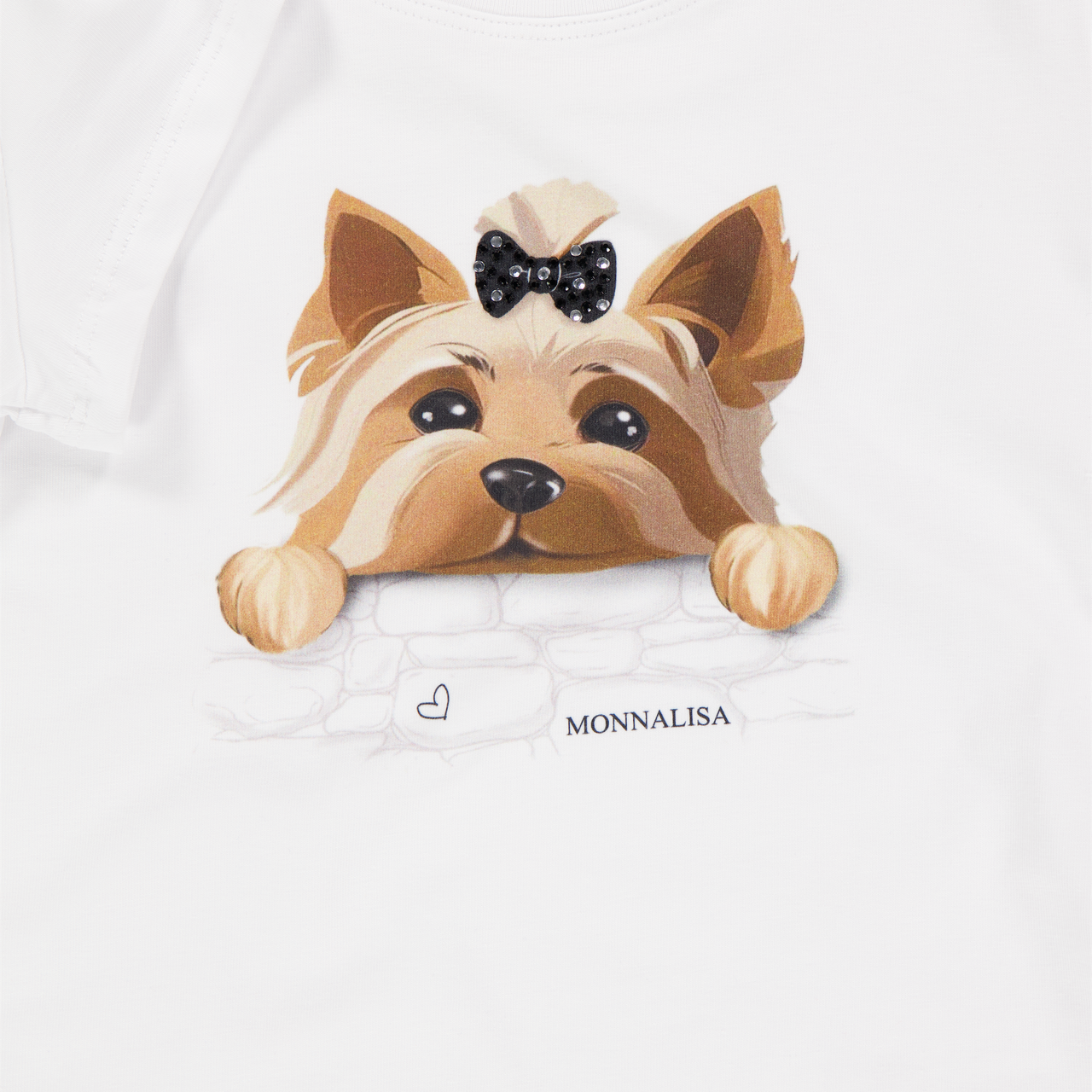 MonnaLisa Kinder Mädchen T-Shirt In Weiß