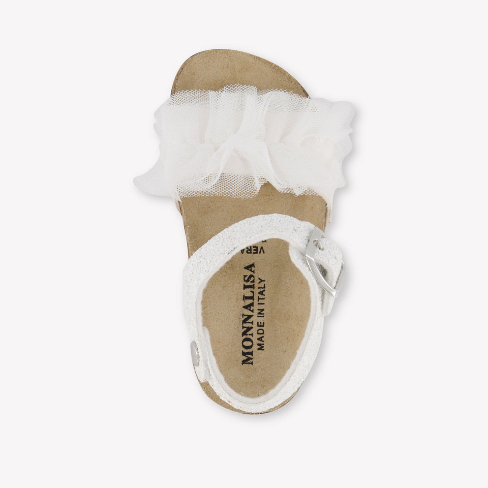 MonnaLisa Girls Sandals In White