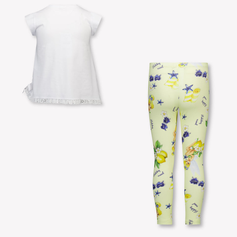 MonnaLisa Kids Girls Set In White