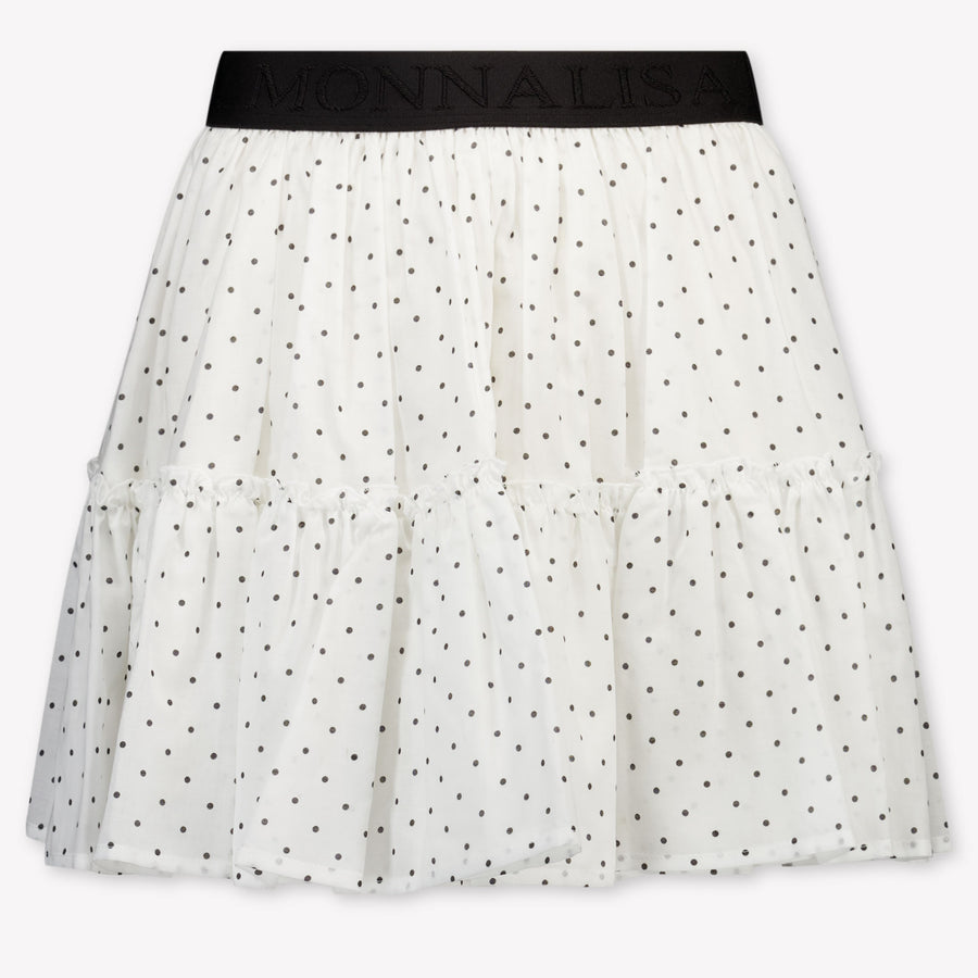 MonnaLisa Enfants Filles Jupe en Blanc