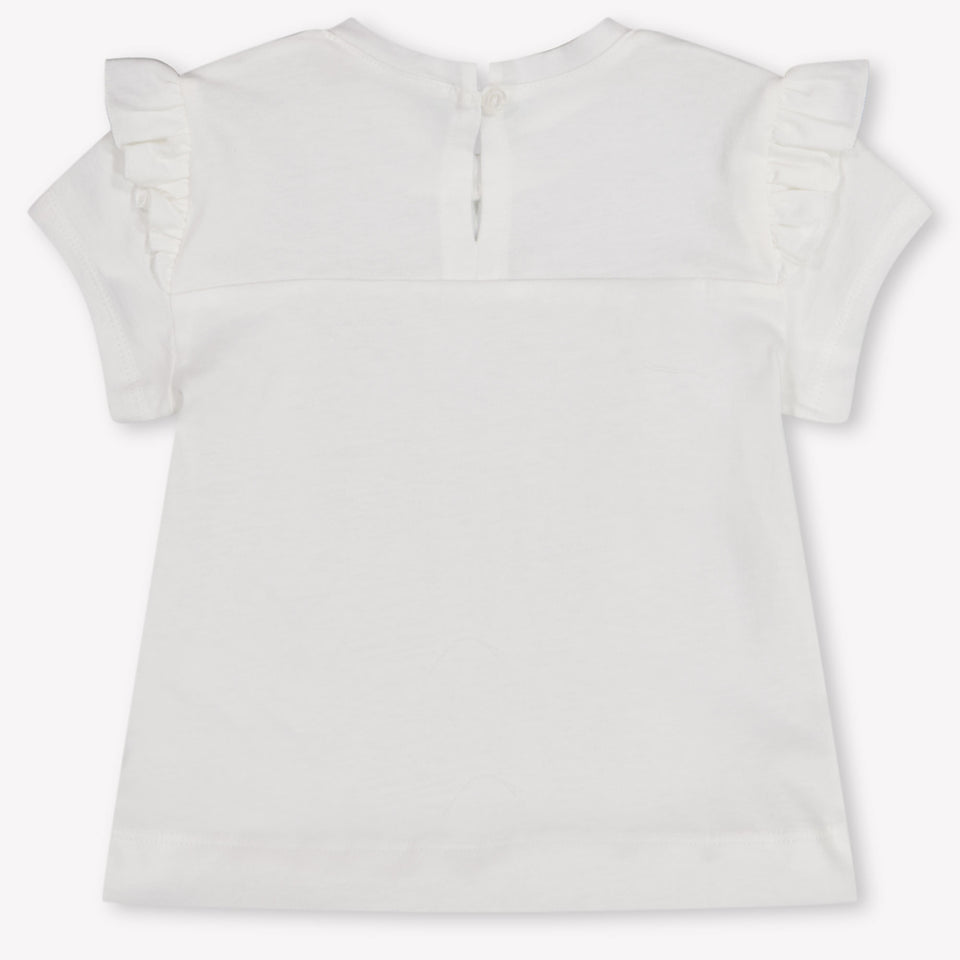 MonnaLisa bebe Chicas Camiseta adentro Blanco Roto