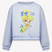 MonnaLisa Enfants Filles Pull en Bleu Clair