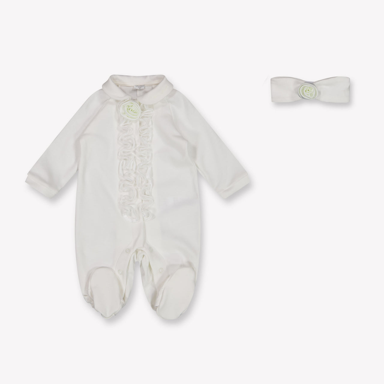 MonnaLisa Baby Meisjes Boxpakje In Wit