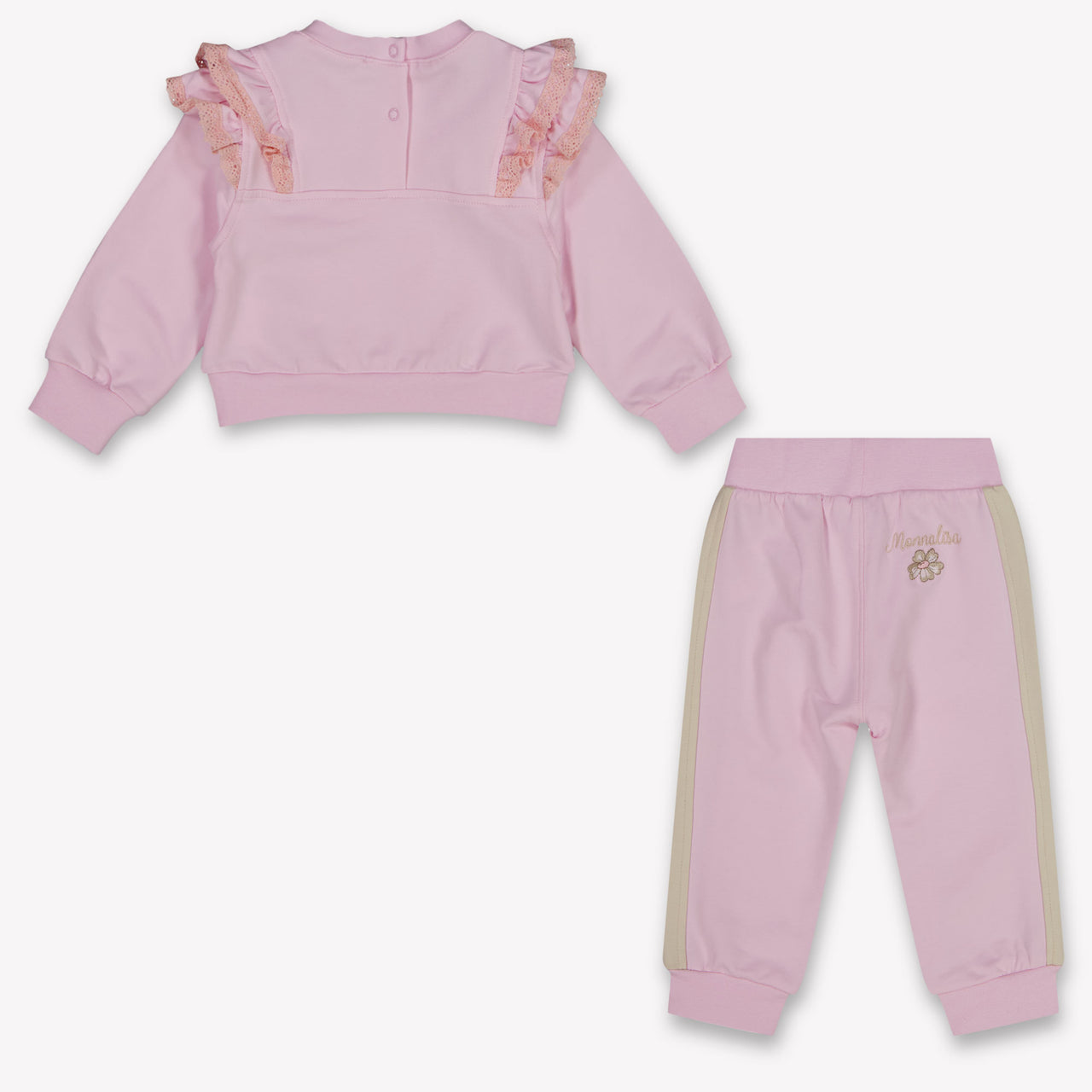 MonnaLisa Baby Mädchen Jogginganzug In Hellrosa