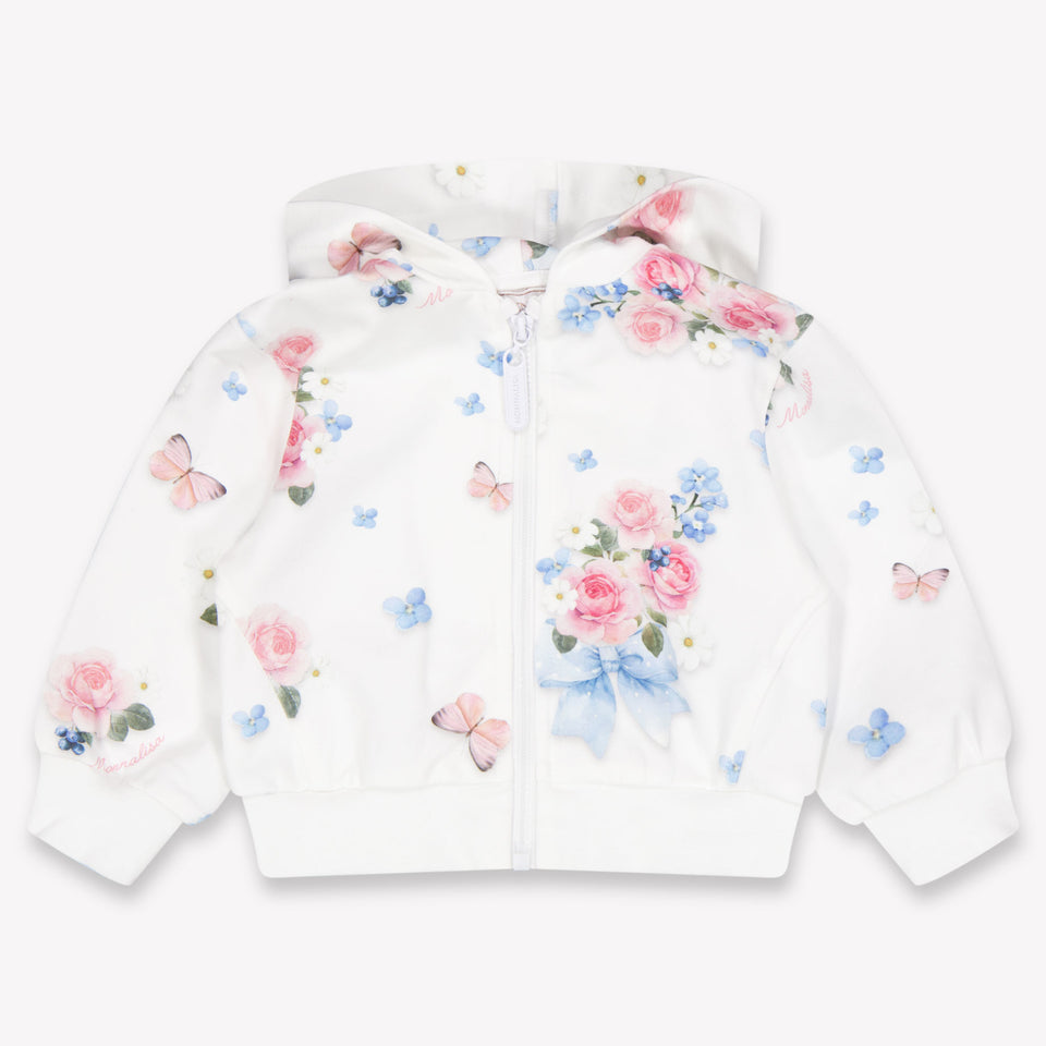 MonnaLisa bebe Chicas Traje de jogging En Blanco