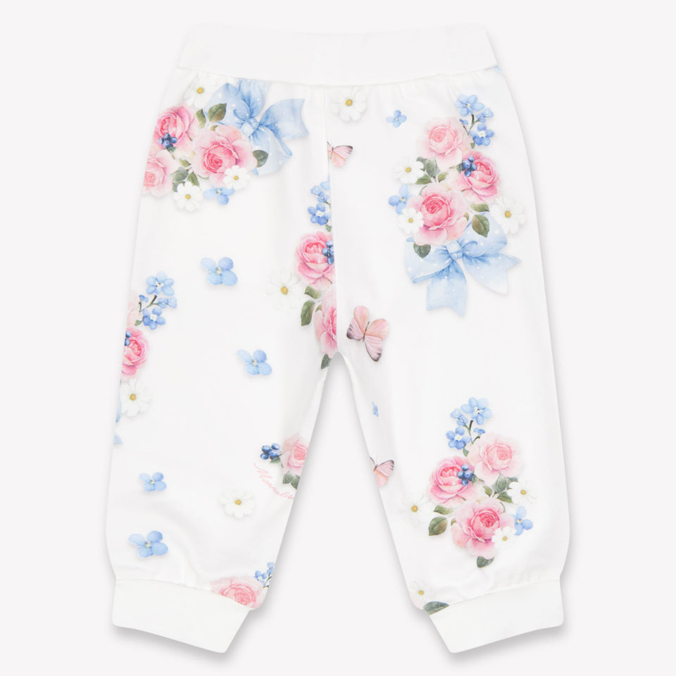 MonnaLisa bebe Chicas Traje de jogging En Blanco