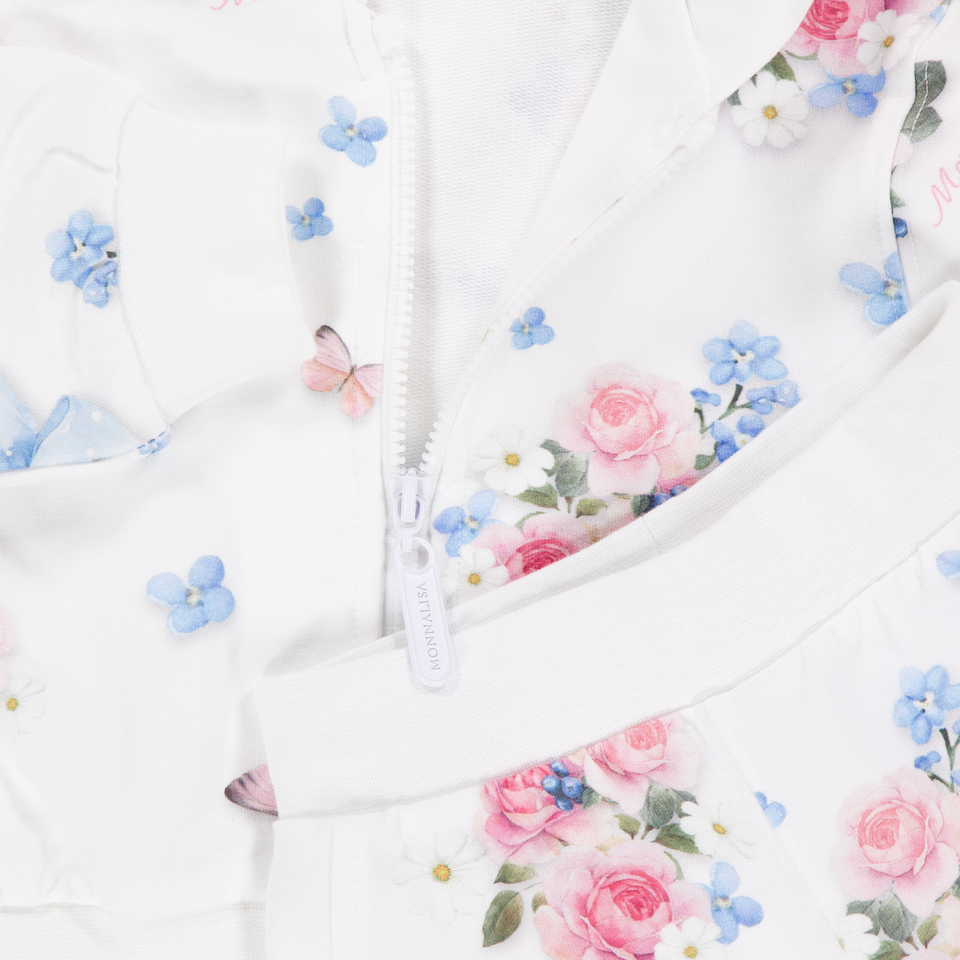 MonnaLisa bebe Chicas Traje de jogging En Blanco