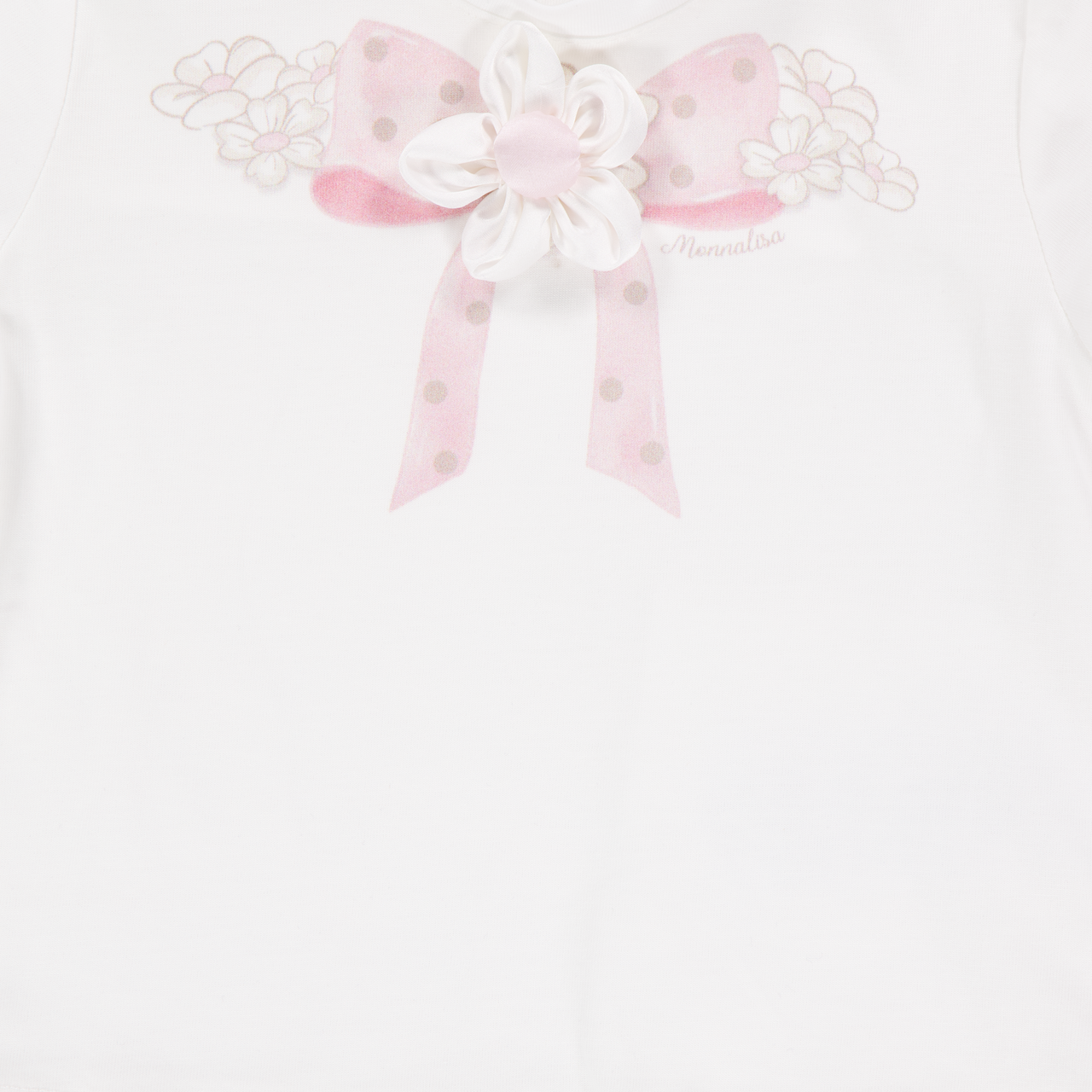 MonnaLisa Baby Meisjes T-Shirt In Off White