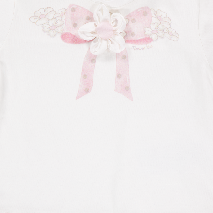 MonnaLisa Baby Meisjes T-Shirt In Off White