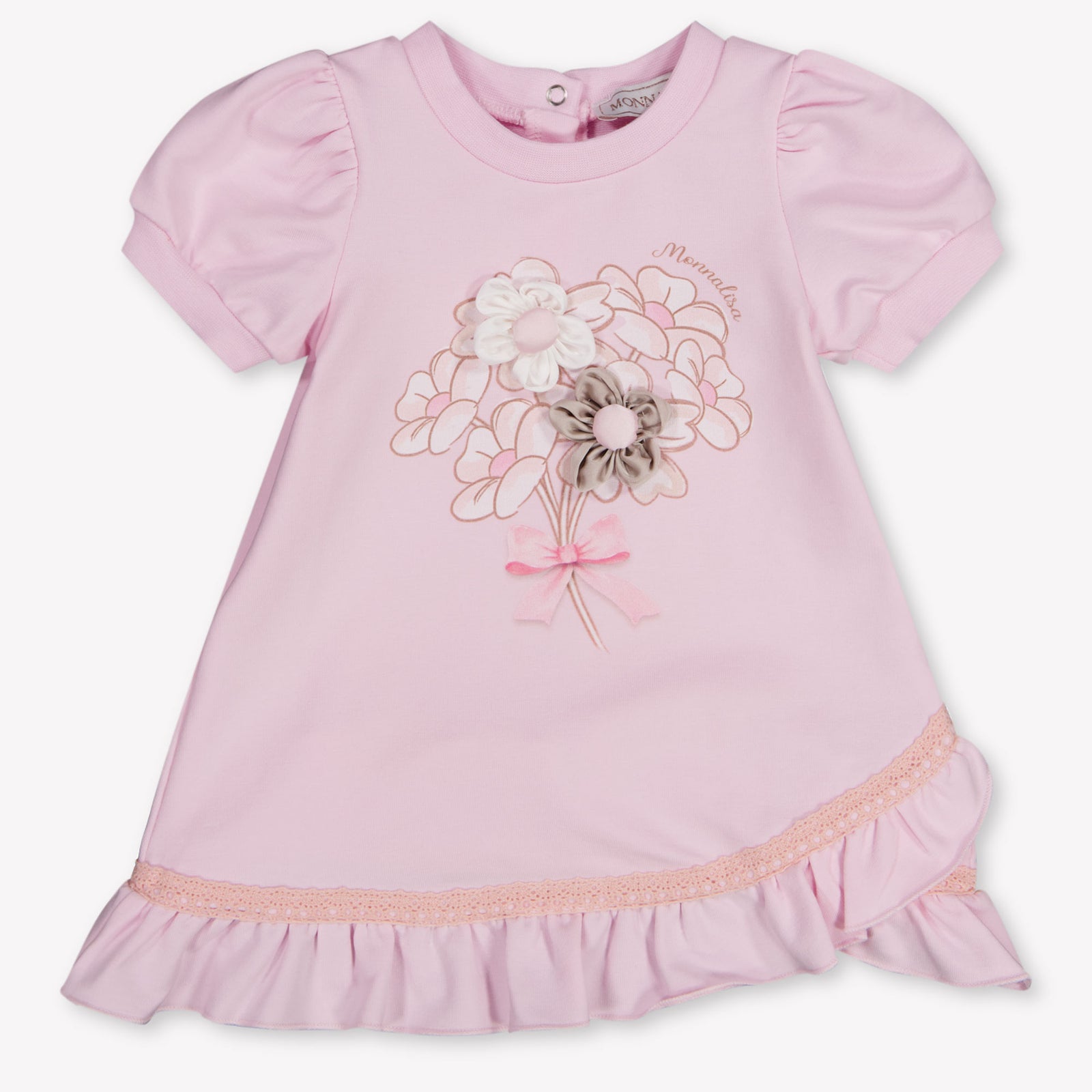 MonnaLisa Baby Girls Dress In Light Pink