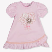MonnaLisa Baby Girls Dress In Light Pink