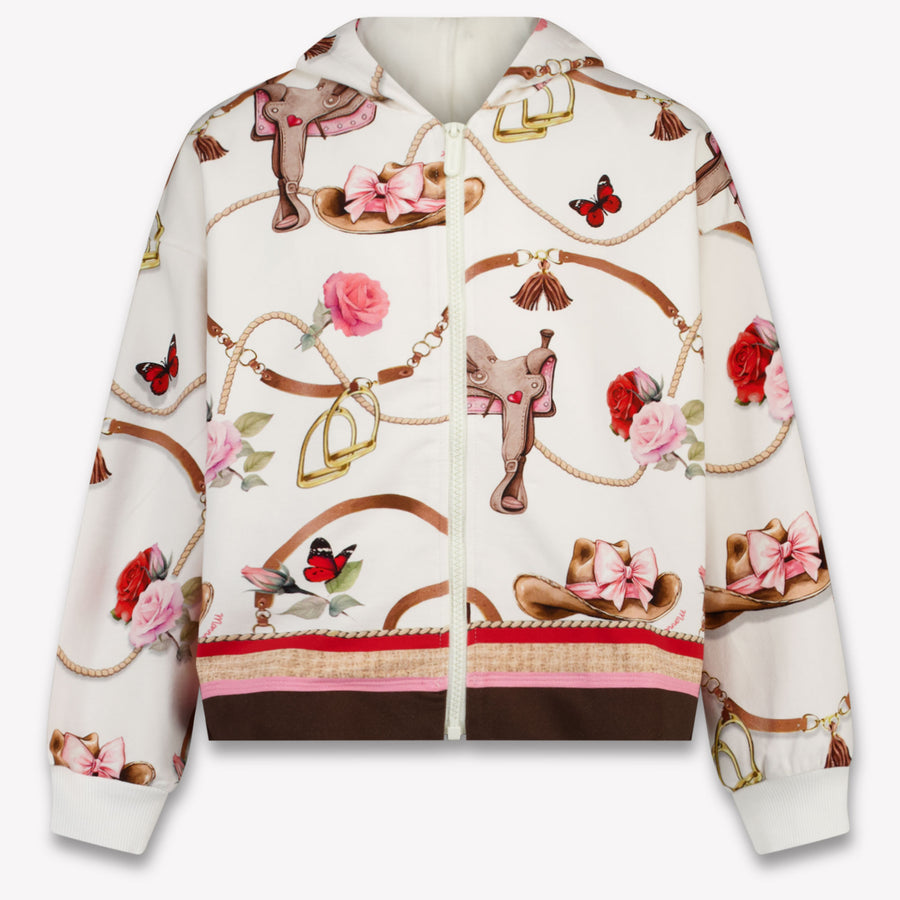 MonnaLisa Kinder Meisjes Vest In Off White
