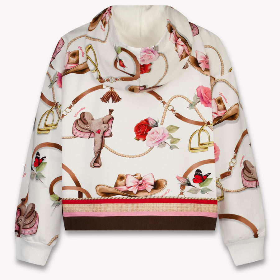 MonnaLisa Bambini Ragazze Cardigan dentro Off White