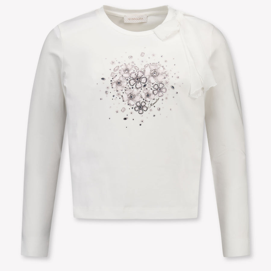 MonnaLisa niños Chicas Camiseta adentro Blanco Roto