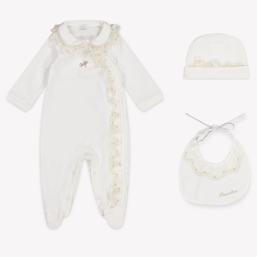 MonnaLisa Bambino Ragazze Tutina dentro Off White