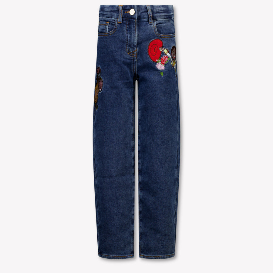 MonnaLisa niños Chicas Vaquero en Azul