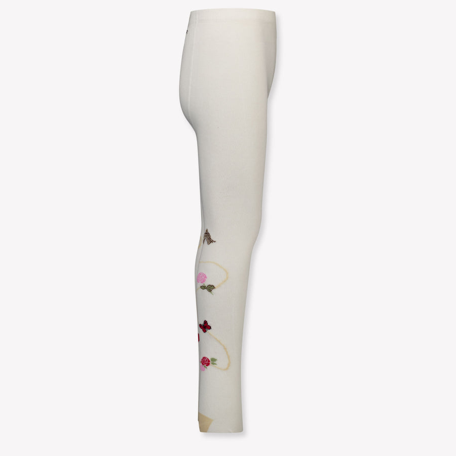 MonnaLisa Enfants Filles Collants en blanc cassé