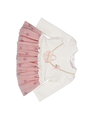 MonnaLisa Baby Girls Dress In OffWhite