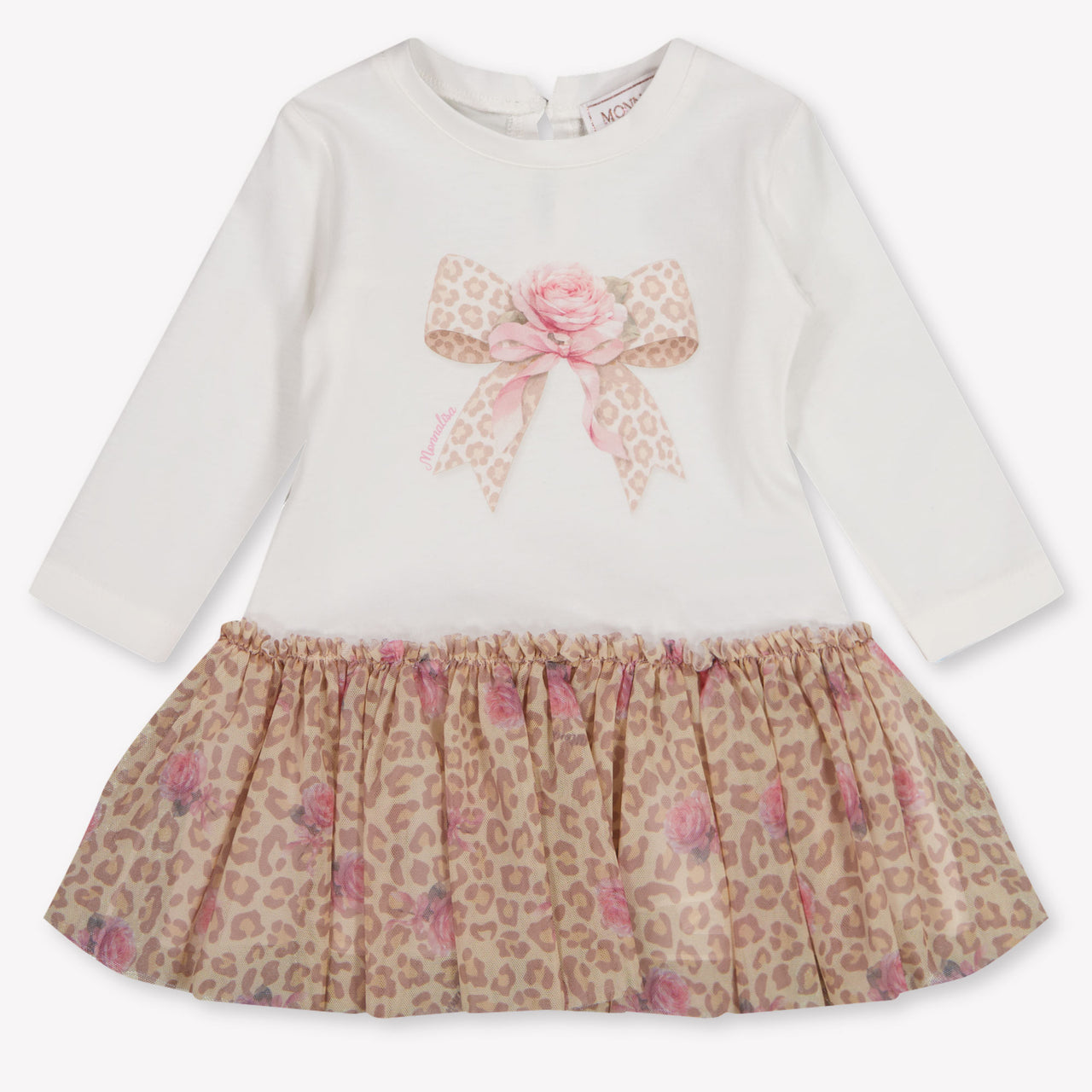 MonnaLisa Bébé Filles Robe en blanc cassé