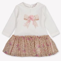 MonnaLisa Bébé Filles Robe en blanc cassé