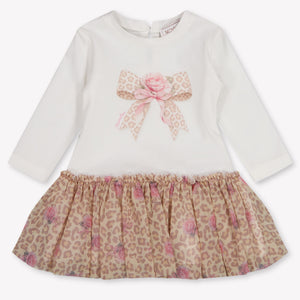 MonnaLisa Bébé Filles Robe en blanc cassé