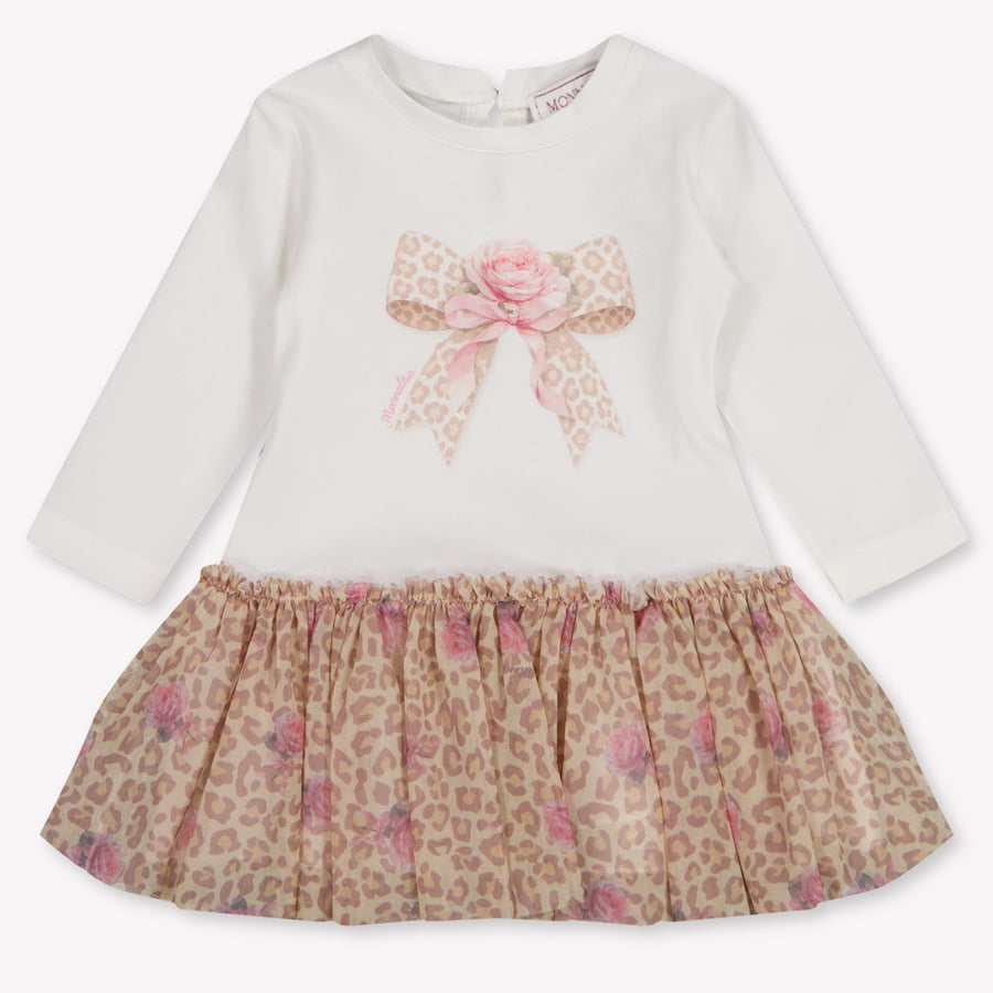 MonnaLisa Bébé Filles Robe en blanc cassé