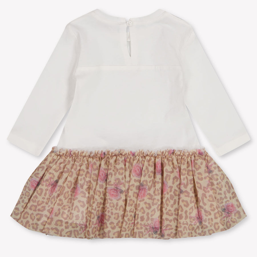 MonnaLisa Bébé Filles Robe en blanc cassé