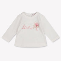 MonnaLisa Bébé Filles T-shirt en blanc cassé