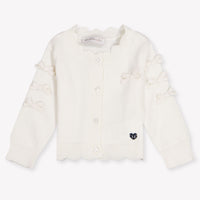 MonnaLisa Baby Mädchen Strickjacke In Grauweiß
