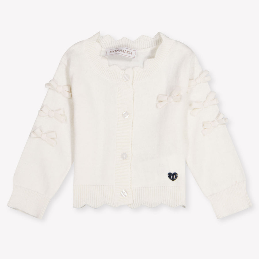 MonnaLisa Baby Mädchen Strickjacke In Grauweiß