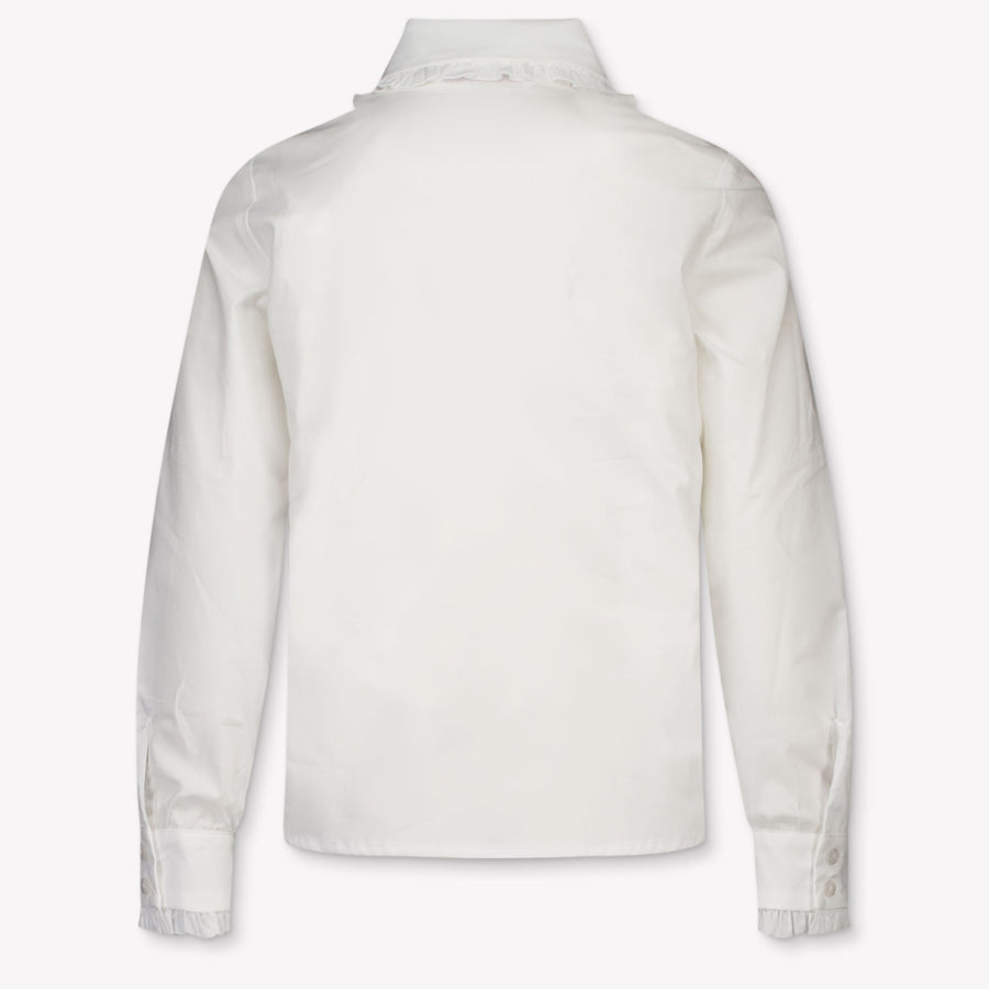MonnaLisa Kinder Meisjes Blouse In Wit