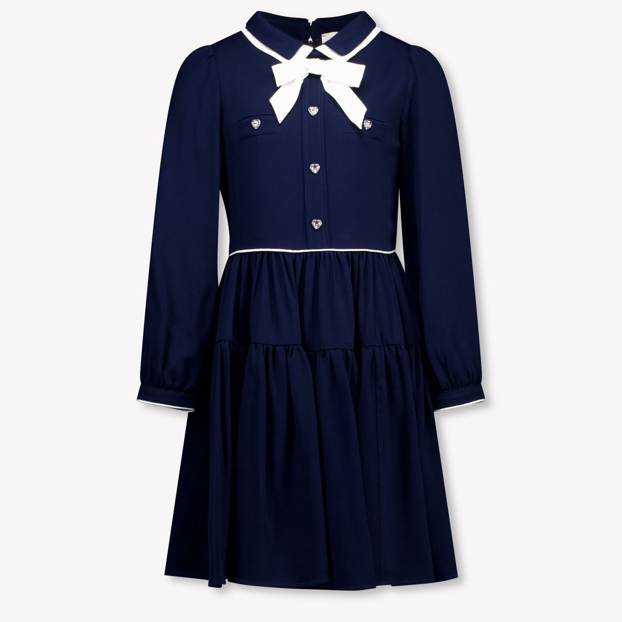 MonnaLisa Bambini Ragazze Vestirsi Navy