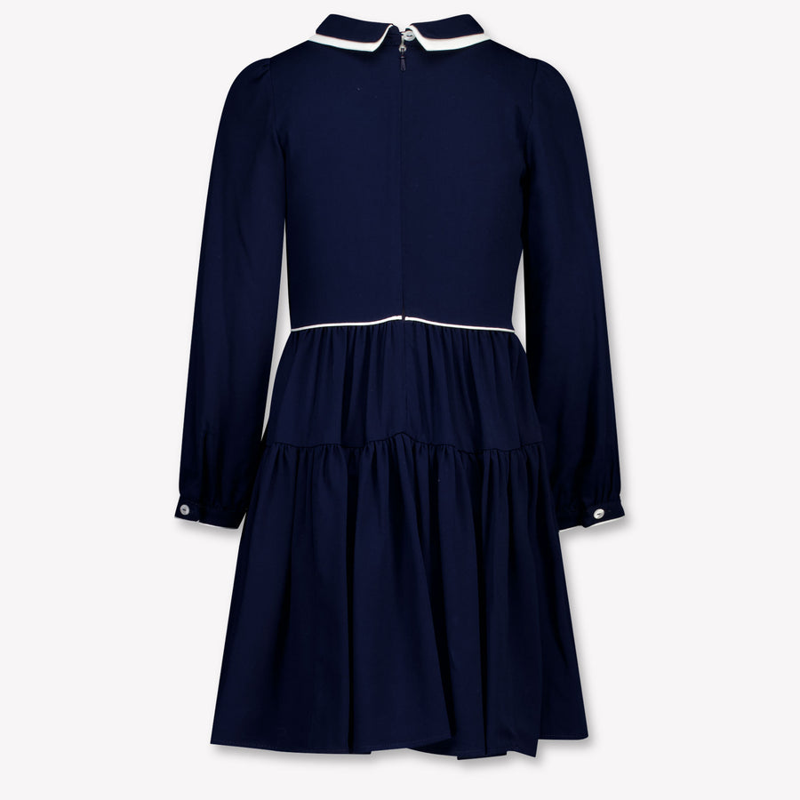MonnaLisa Bambini Ragazze Vestirsi Navy