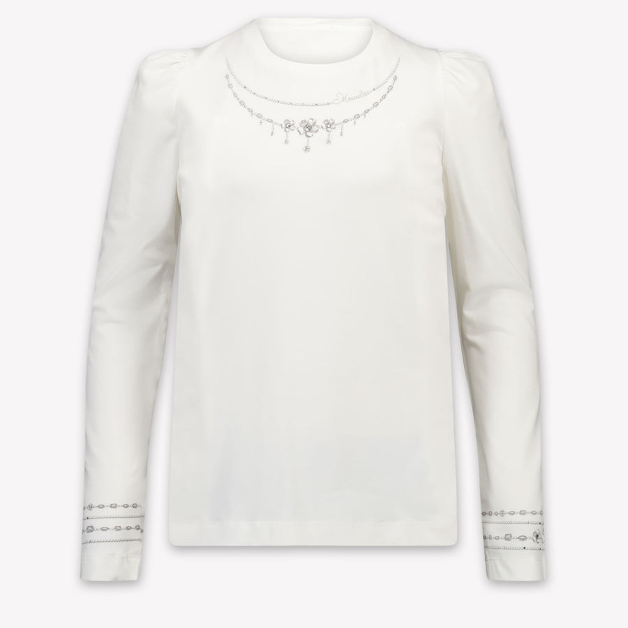 MonnaLisa Bambini Ragazze Maglietta dentro Off White
