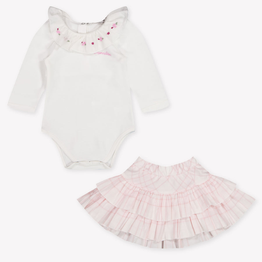 MonnaLisa Bambino Ragazze Tutina dentro Rosa Chiaro