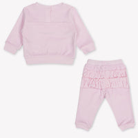 MonnaLisa Baby Mädchen Jogginganzug In Hellrosa