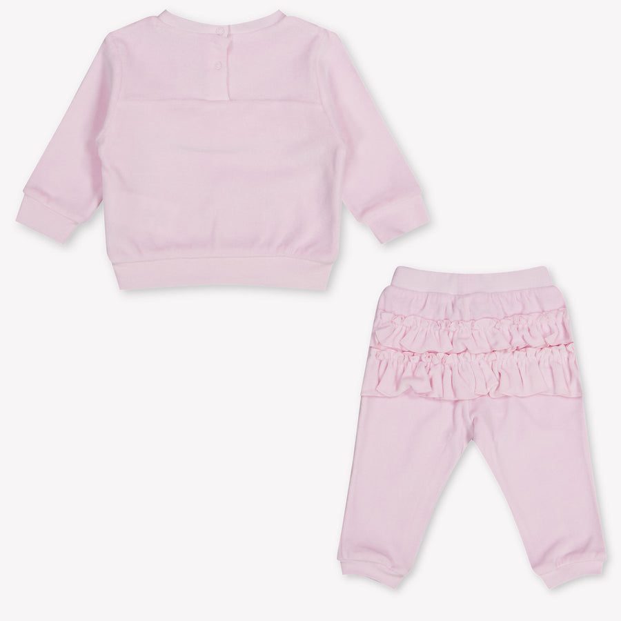 MonnaLisa Baby Mädchen Jogginganzug In Hellrosa